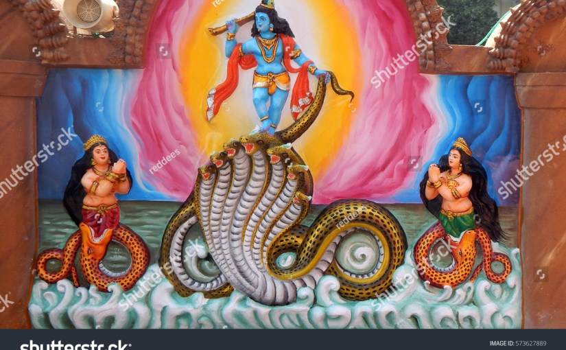 कुंडलिनी ही यमुना में पौराणिक कालियनाग को मारने वाले भगवान श्रीकृष्ण के रूप में अभिव्यक्त होती&nbsp;है