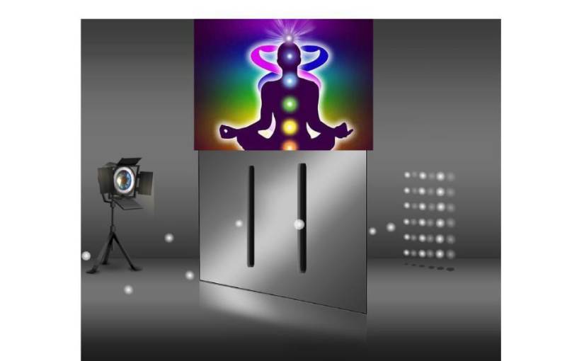 कुण्डलिनी योग ड्यूल नेचर ऑफ़ मैटर से कण प्रकृति को कुंठित करके तरंग प्रकृति को बढ़ाता&nbsp;है